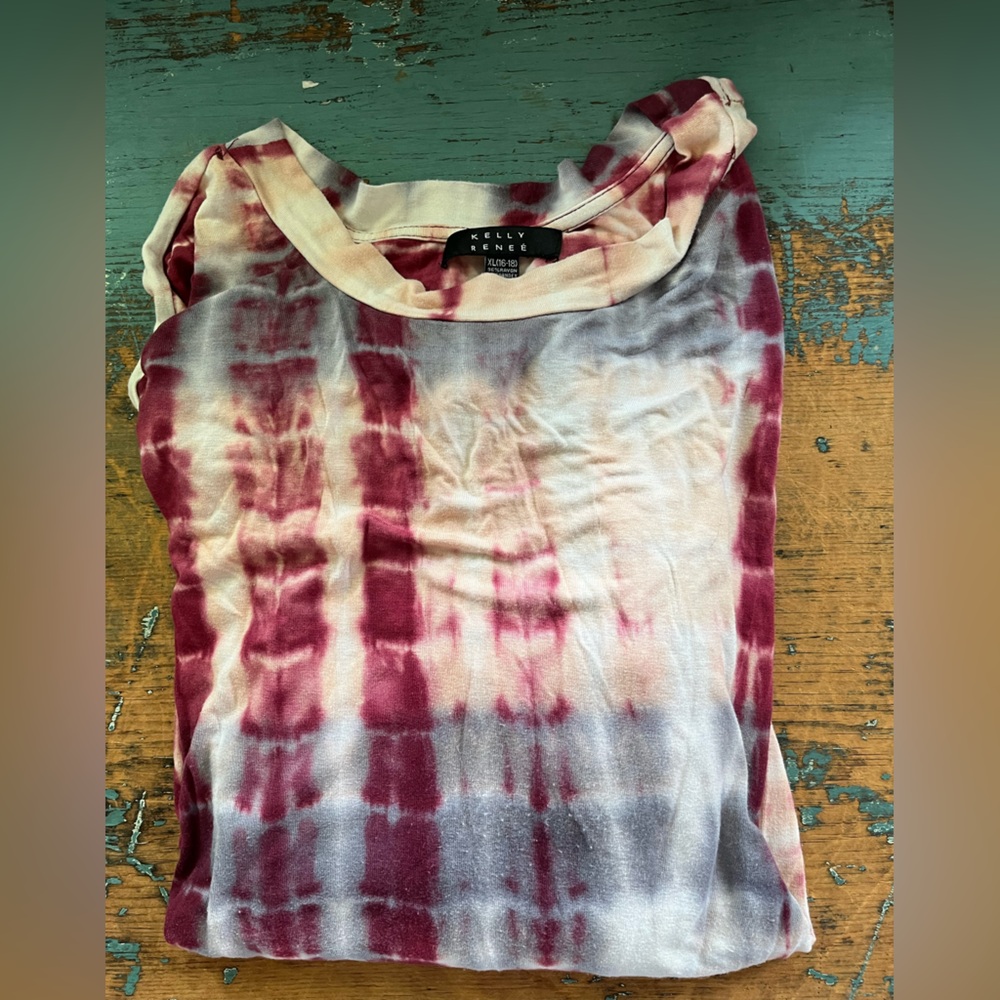 Fabulous Women’s Lightweight Tie-Dye Long Sleeve Top Size XL - Picture 3 of 3